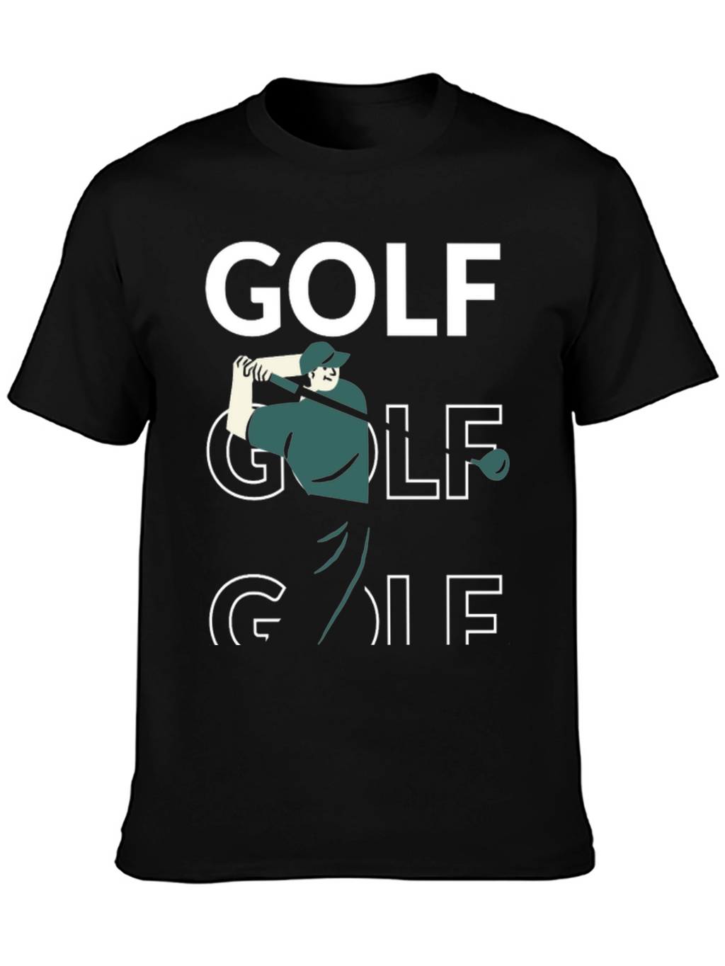 Golf Graphic T-Shirt - Black Tee