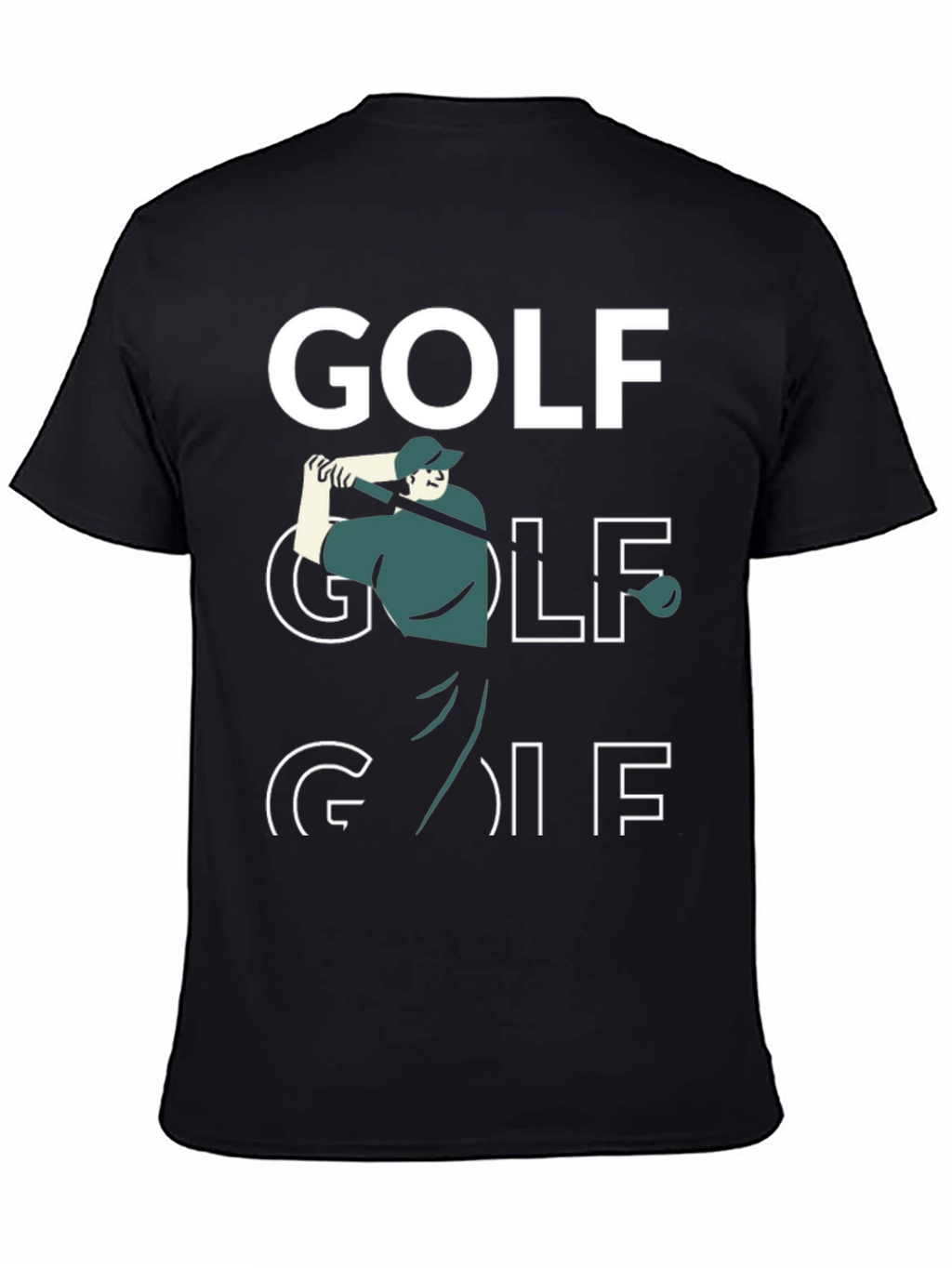 Golf Graphic T-Shirt - Black Tee