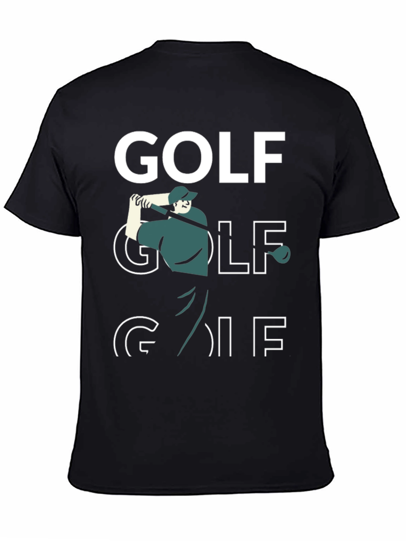 Golf Graphic T-Shirt - Black Tee