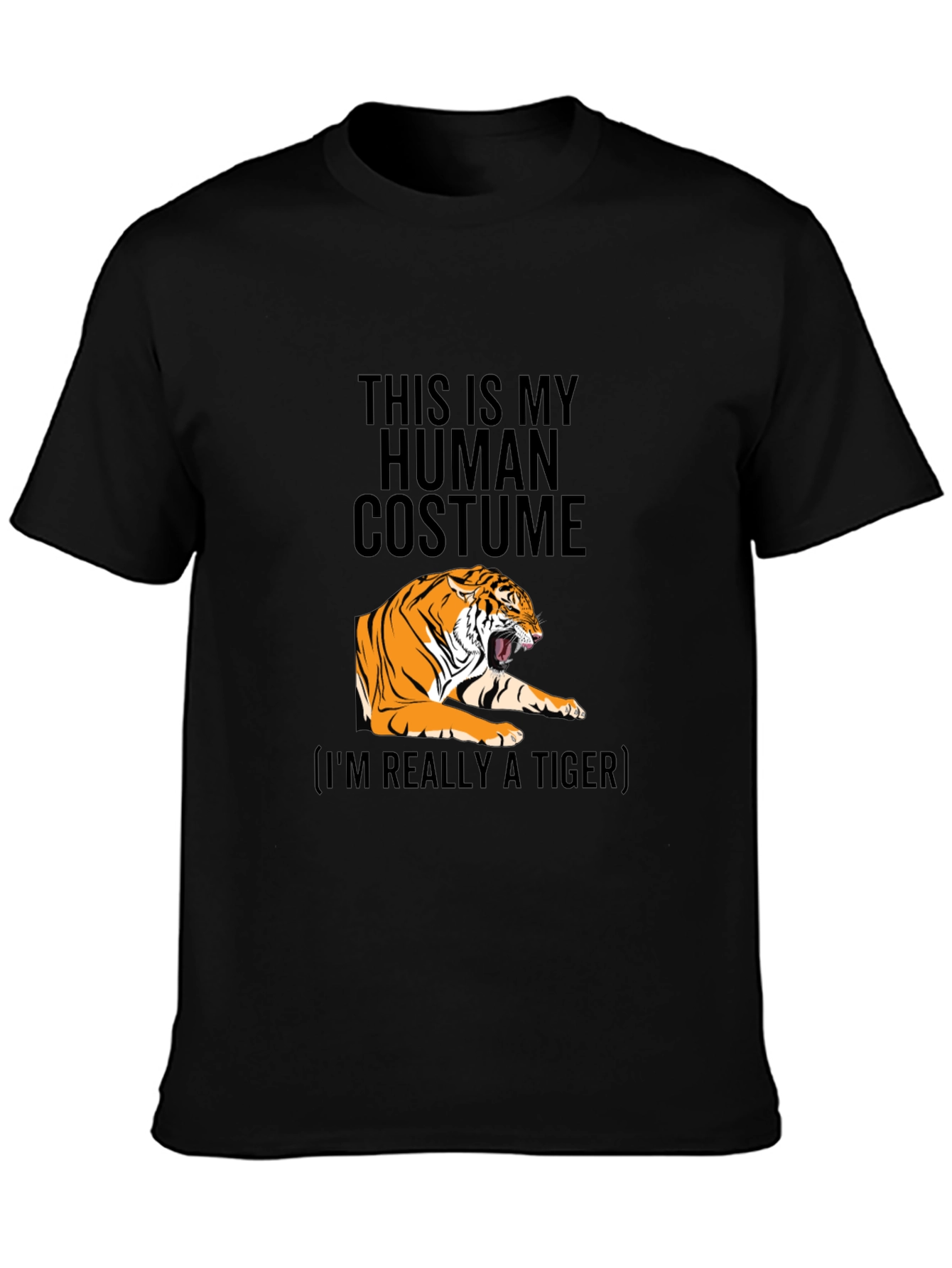 Human Costume Tiger Graphic T-Shirt