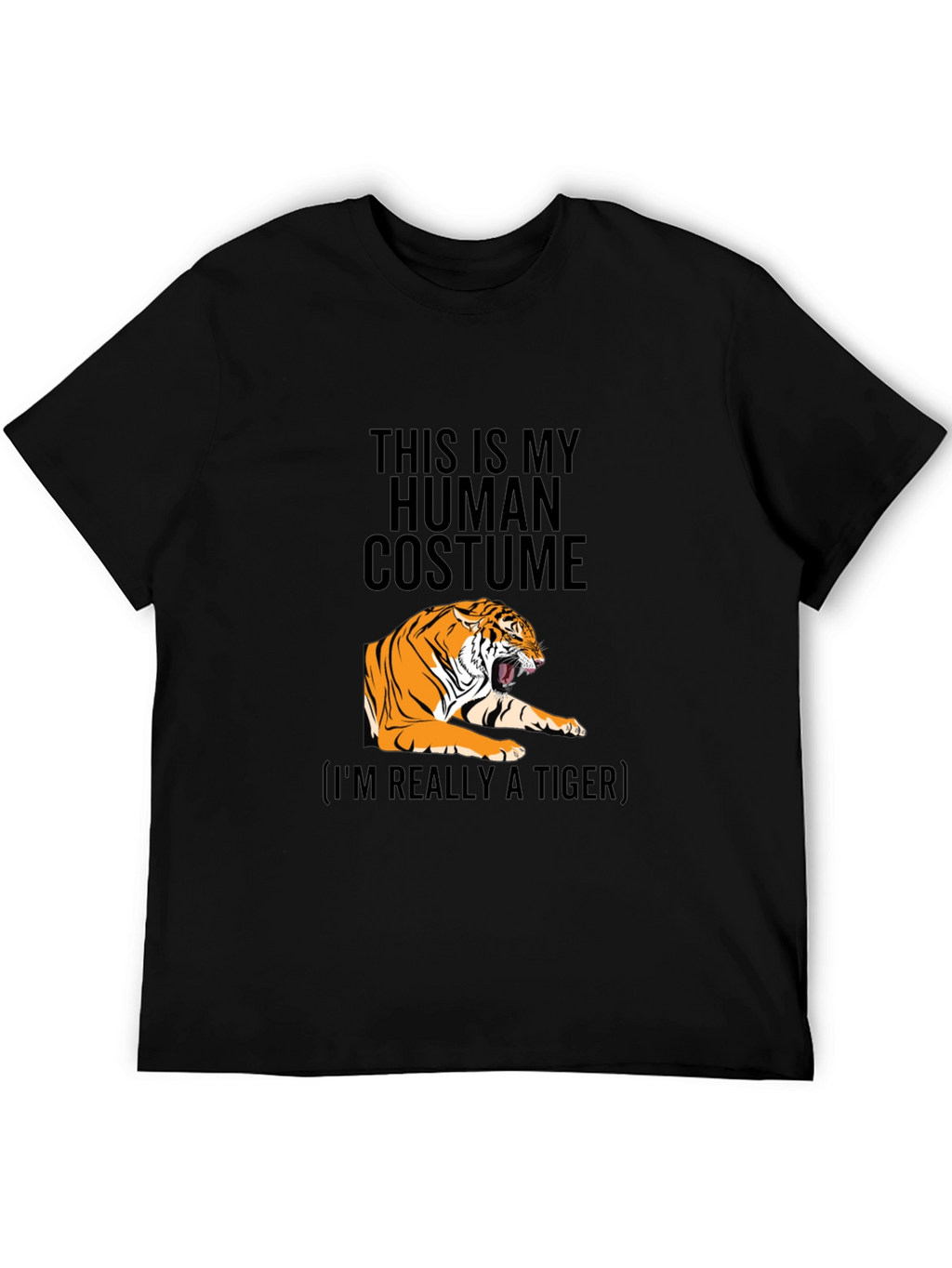 Human Costume Tiger Graphic T-Shirt