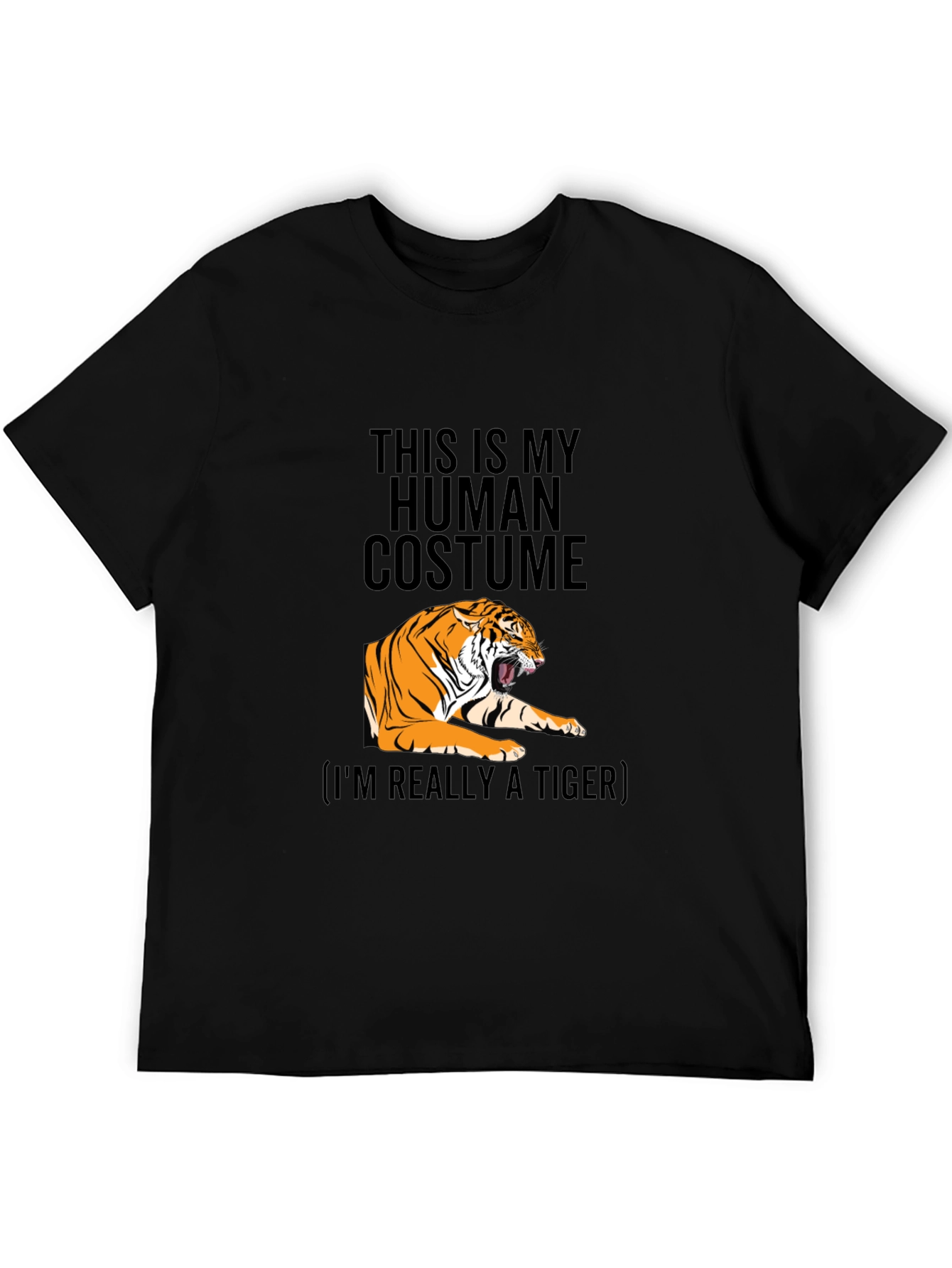 Human Costume Tiger Graphic T-Shirt