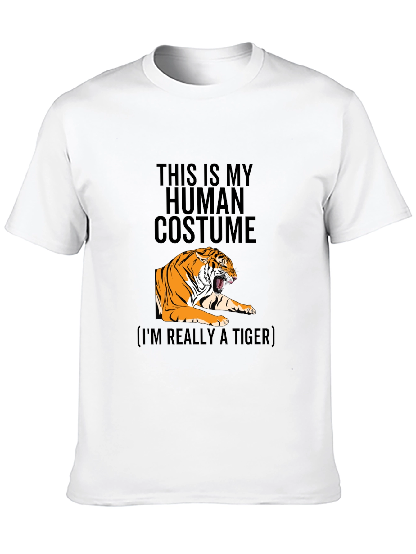 Human Costume Tiger Graphic T-Shirt