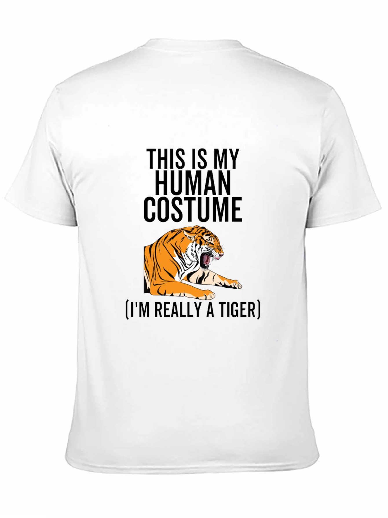 Human Costume Tiger Graphic T-Shirt