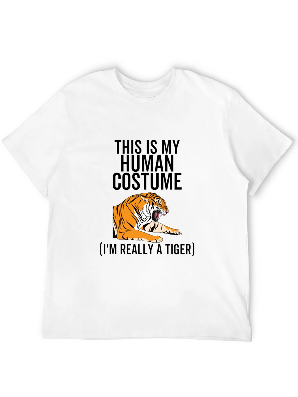 Human Costume Tiger Graphic T-Shirt