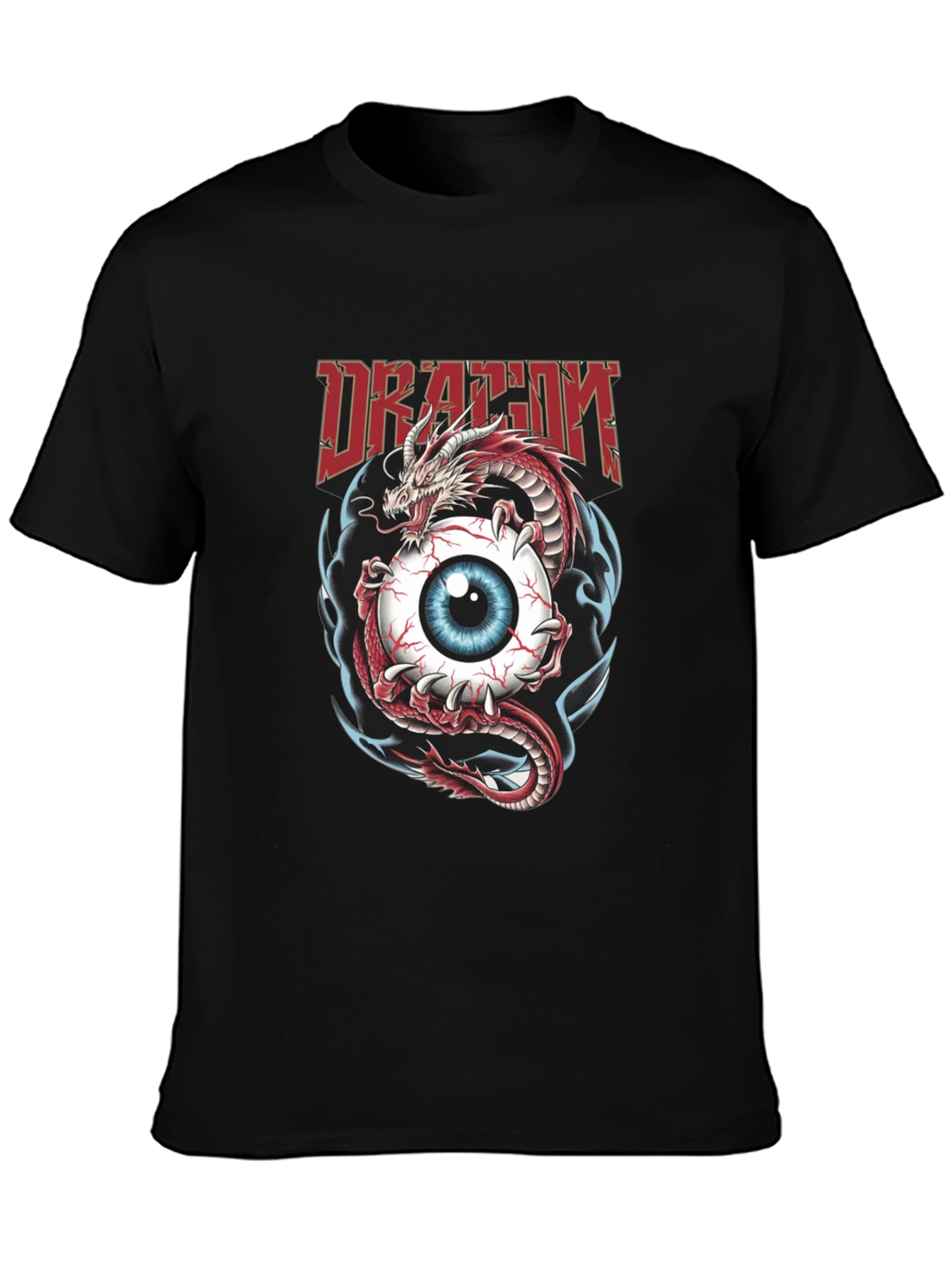 Dragon Eye Graphic Tee - Mens Black T-Shirt