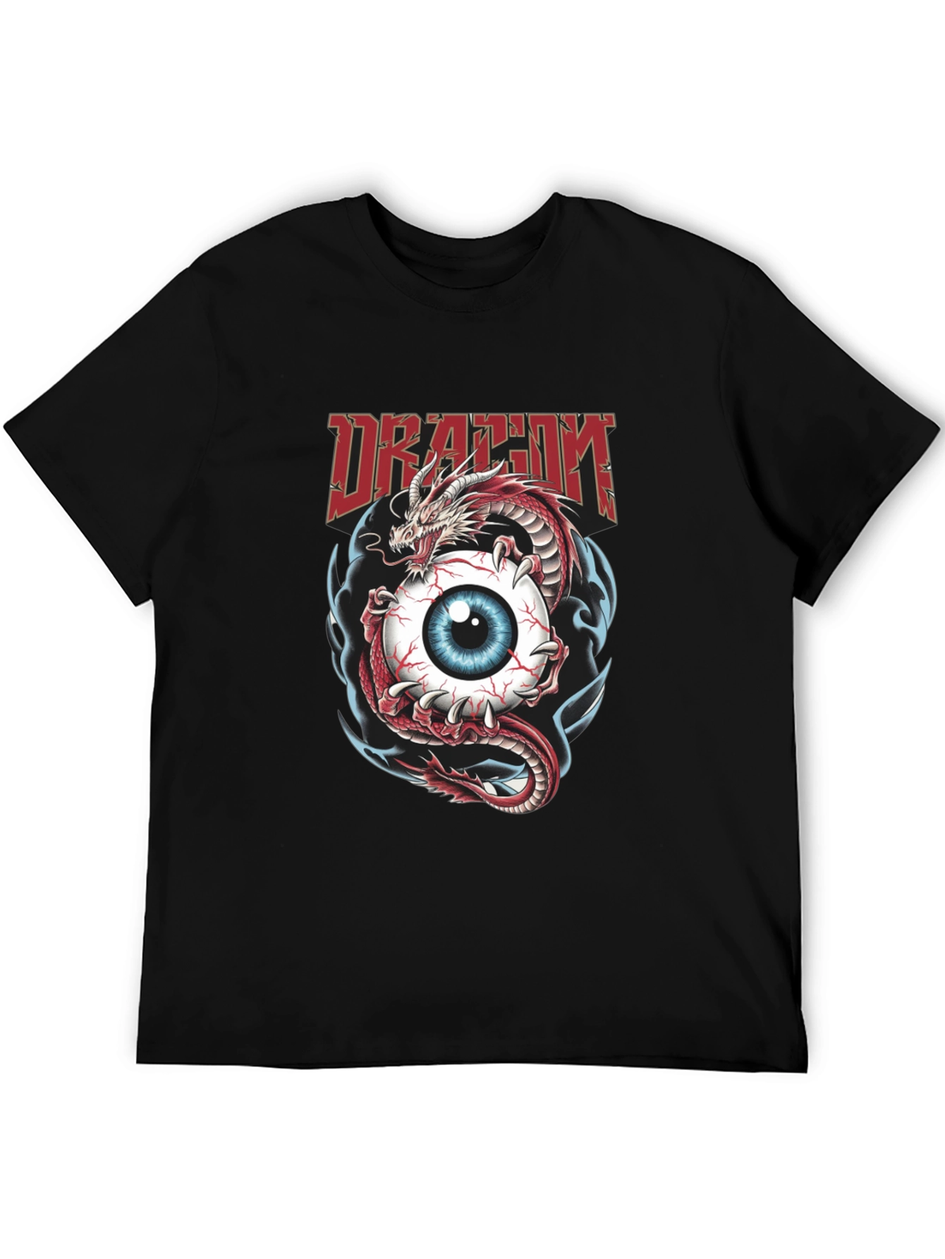 Dragon Eye Graphic Tee - Mens Black T-Shirt
