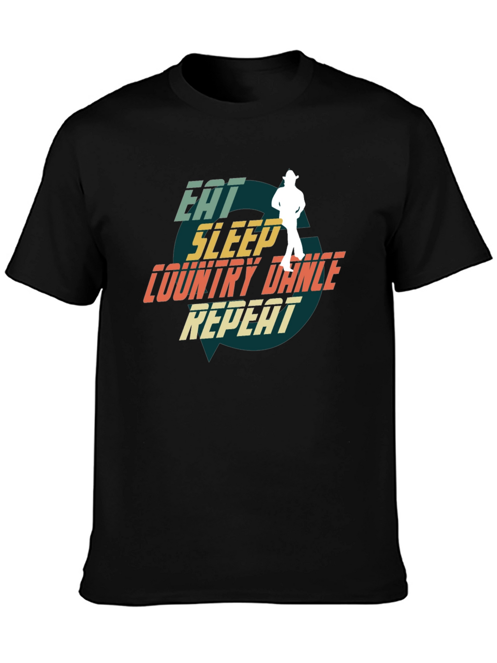 Eat Sleep Country Dance Repeat Graphic Tee