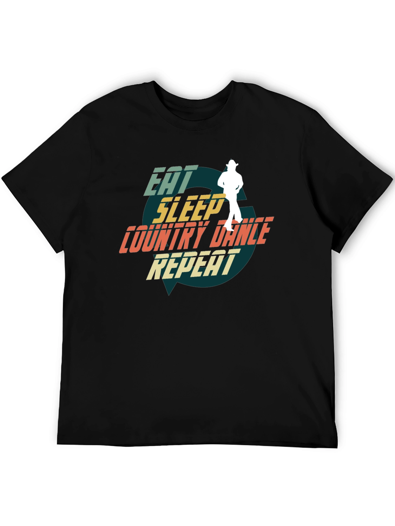 Eat Sleep Country Dance Repeat Graphic Tee