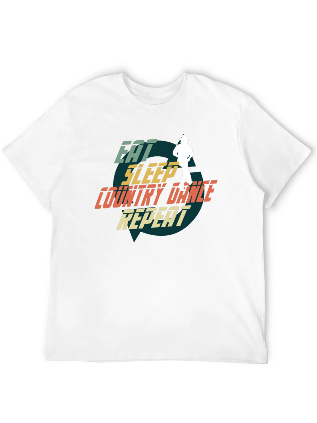 Eat Sleep Country Dance Repeat Graphic Tee