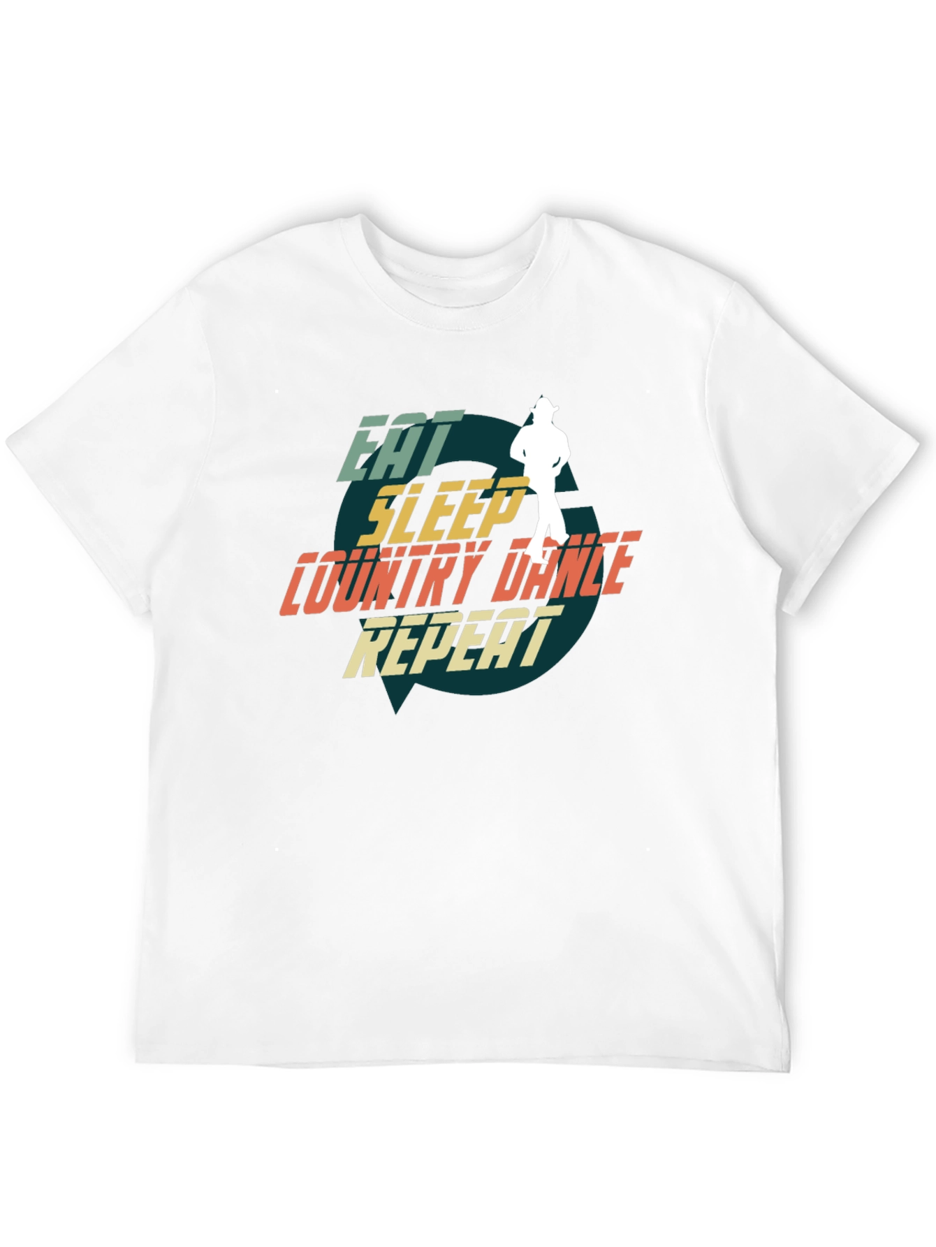 Eat Sleep Country Dance Repeat Graphic Tee