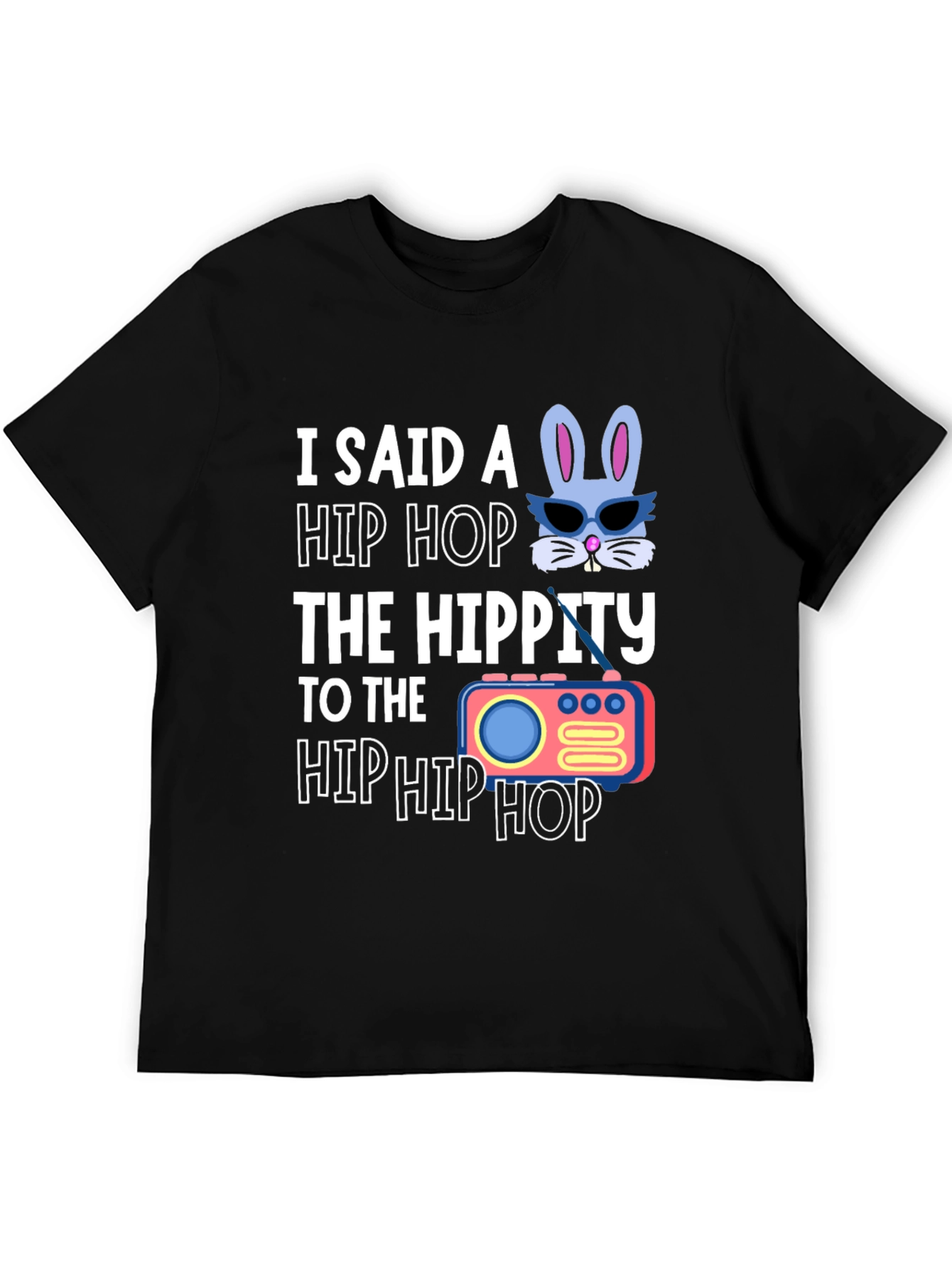 Hip Hop Easter Bunny Graphic T-Shirt
