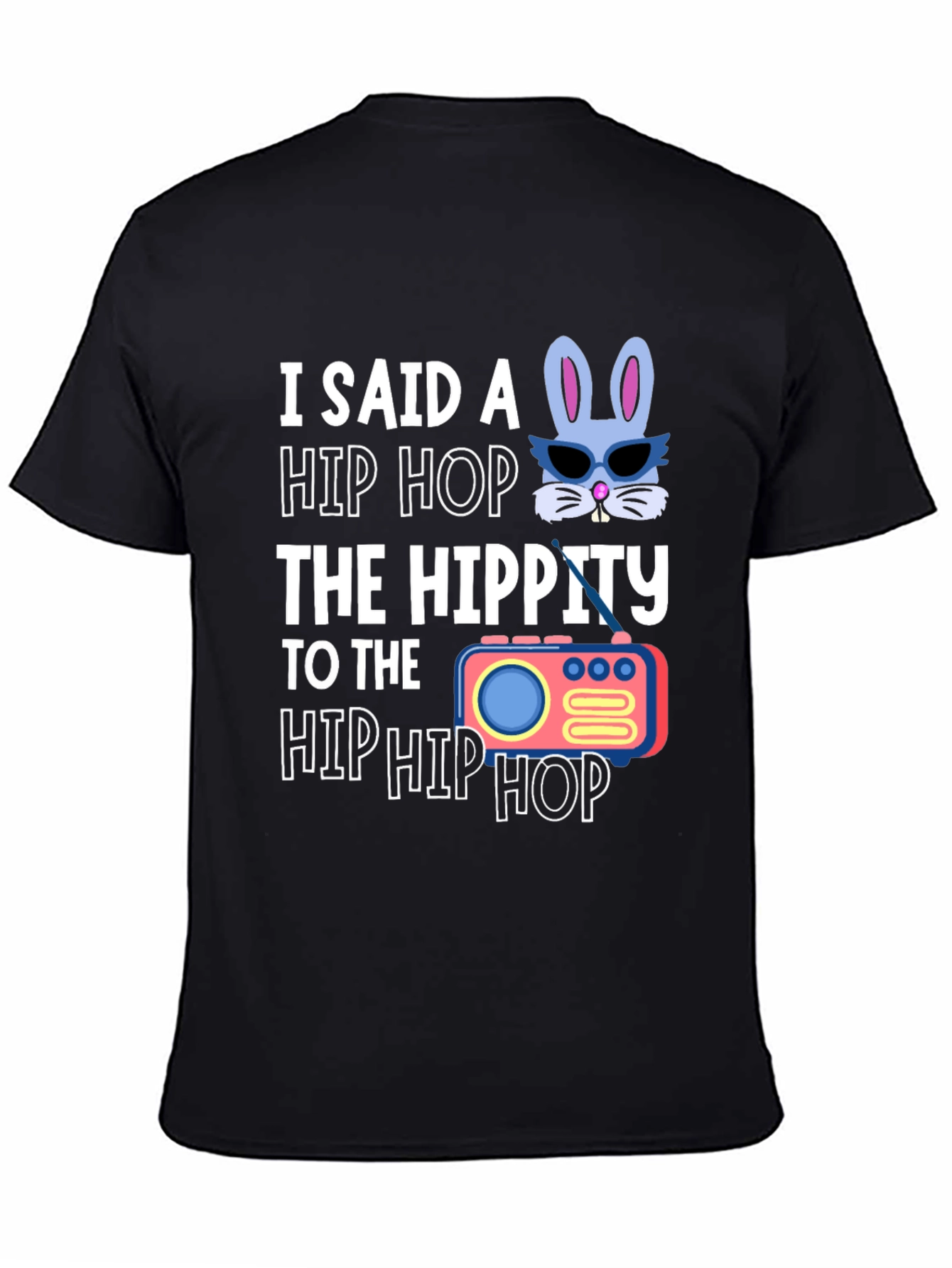 Hip Hop Easter Bunny Graphic T-Shirt