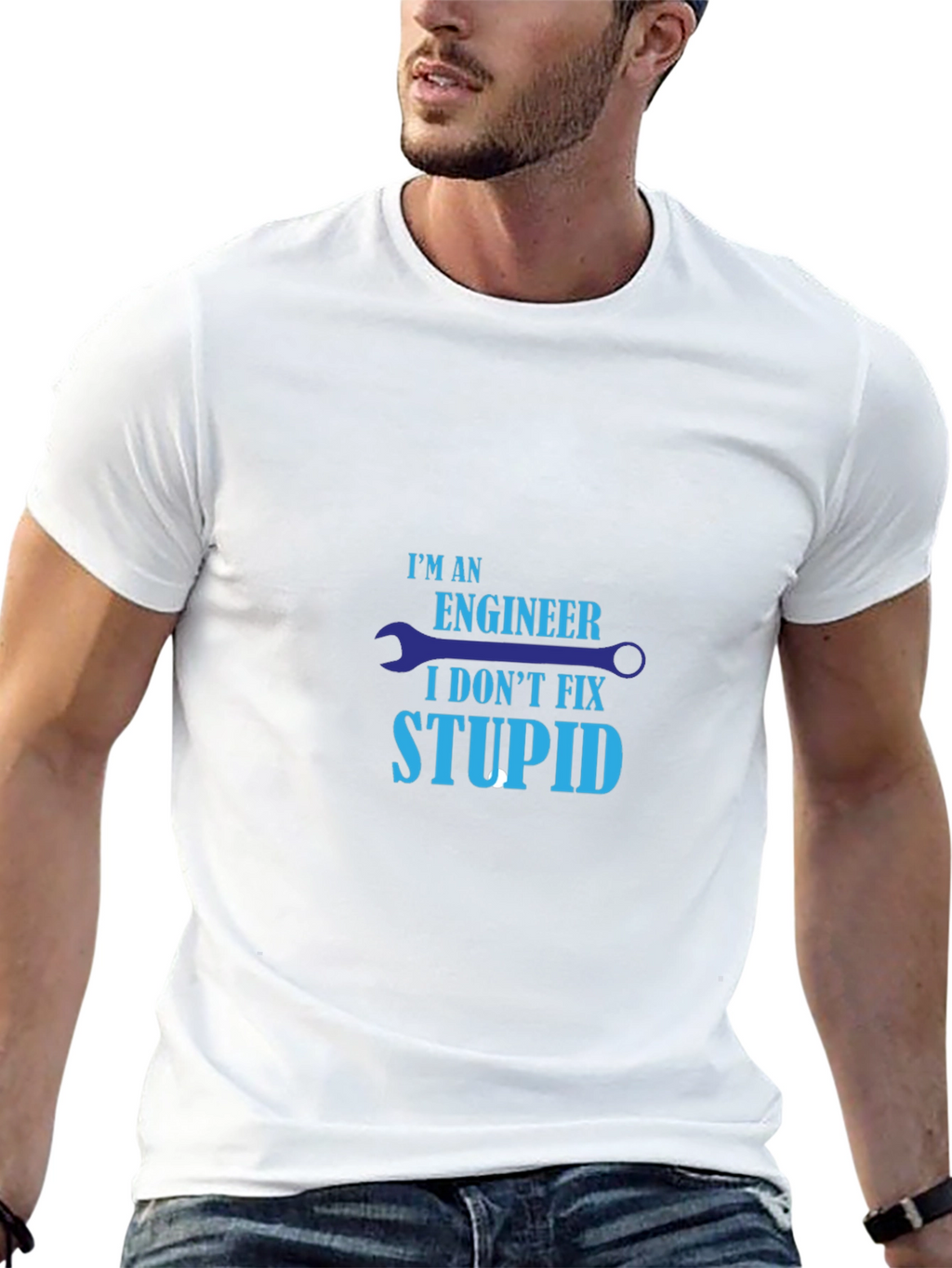 Engineer Humor T-Shirt - I Dont Fix Stupid