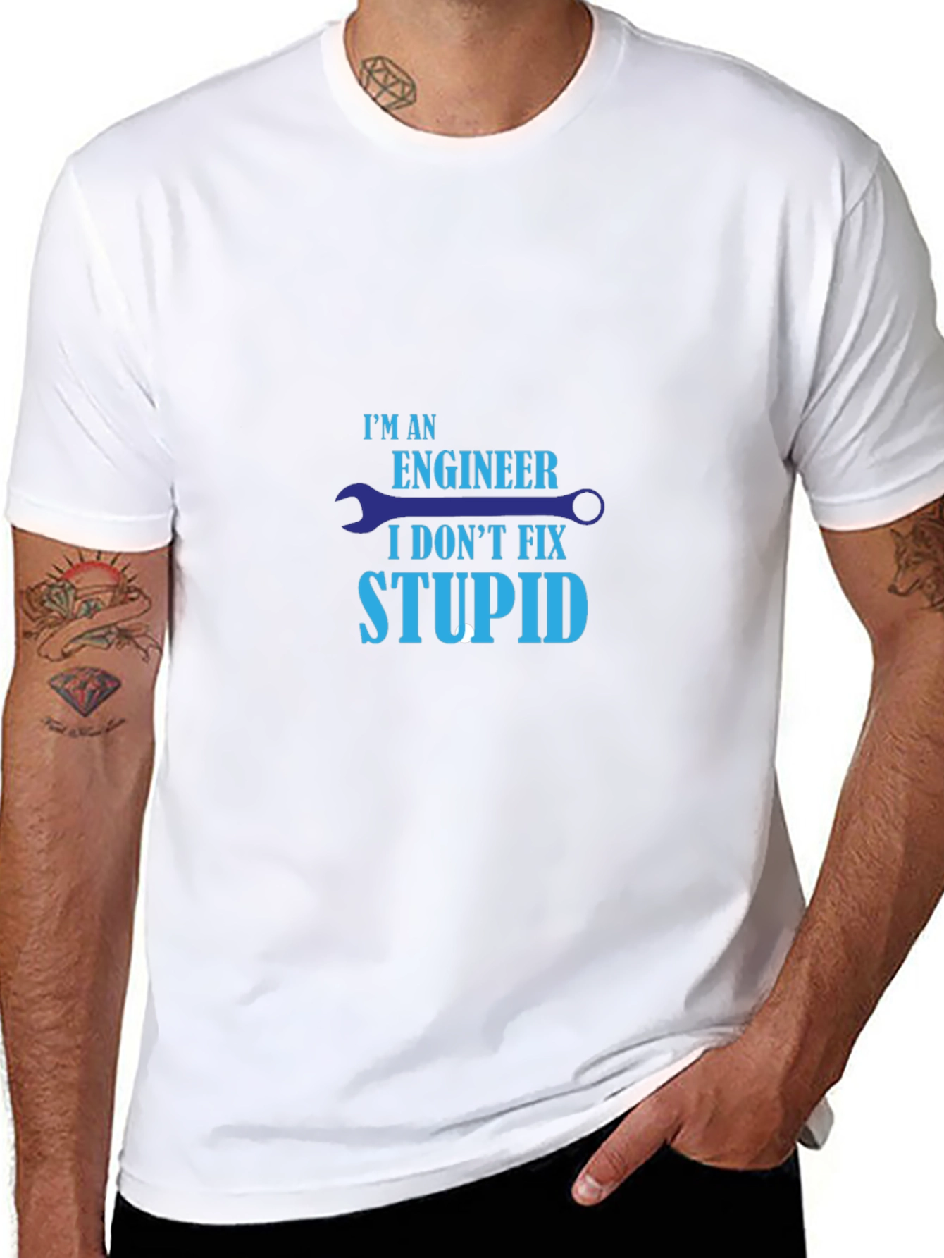 Engineer Humor T-Shirt - I Dont Fix Stupid