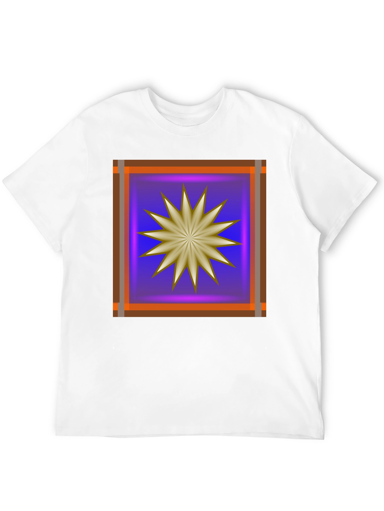 Abstract Starburst Graphic T-Shirt