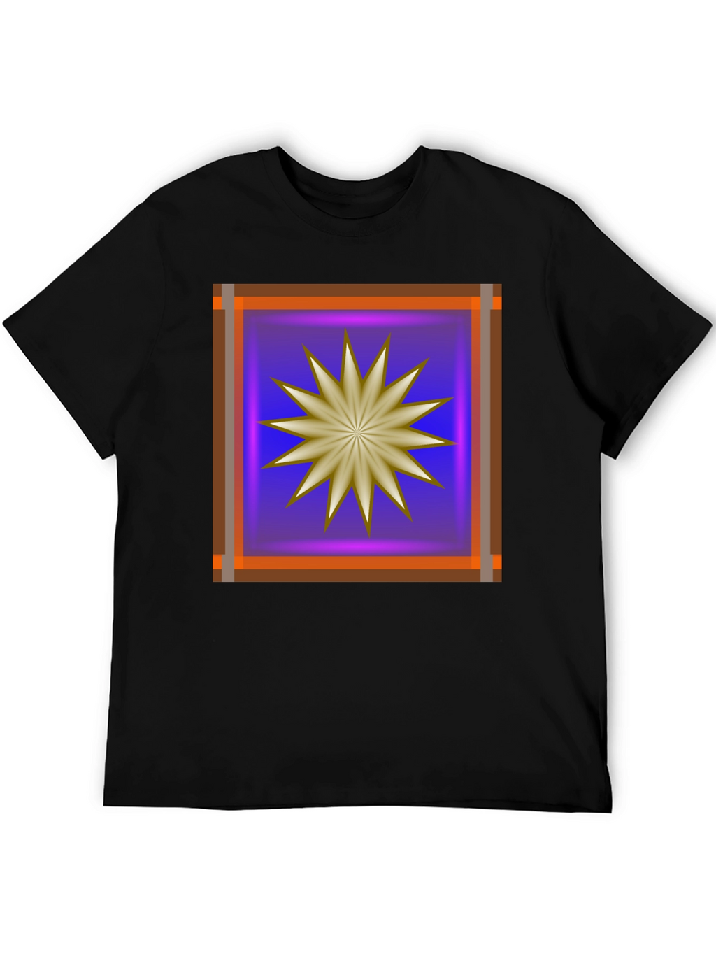 Abstract Starburst Graphic T-Shirt