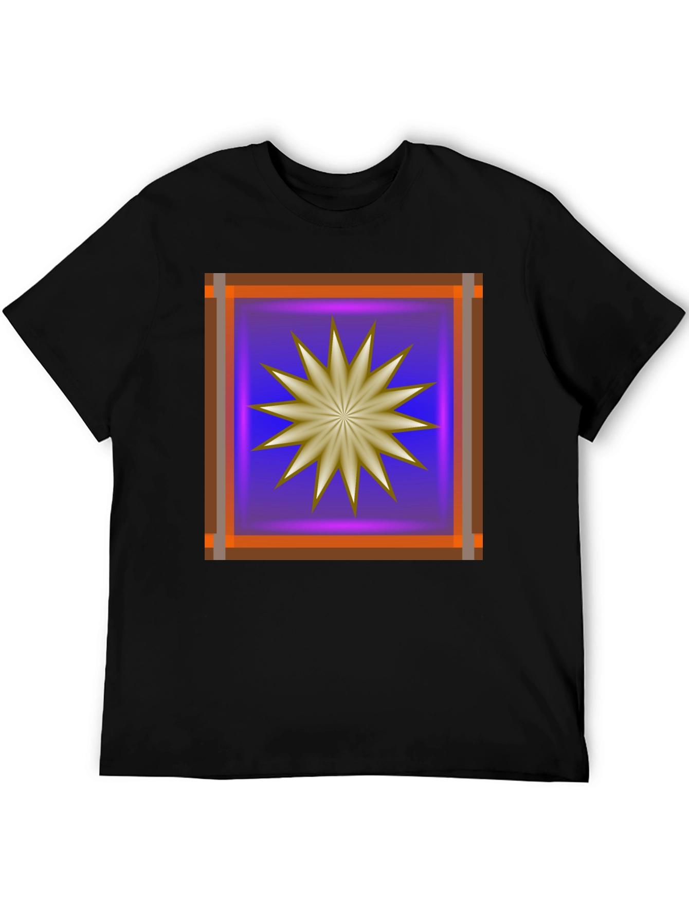 Abstract Starburst Graphic T-Shirt