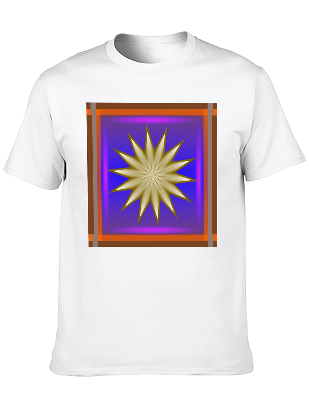 Abstract Starburst Graphic T-Shirt