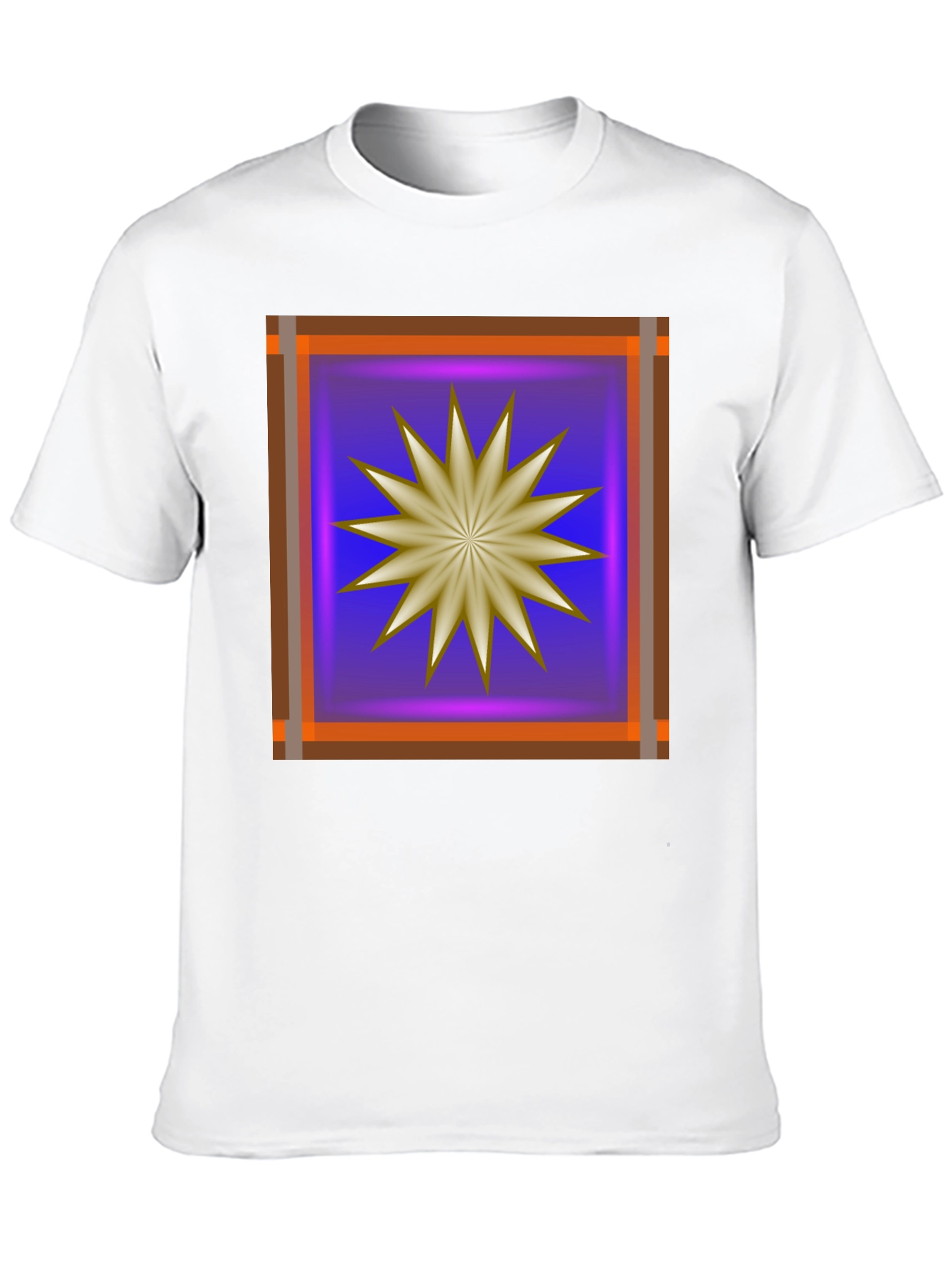 Abstract Starburst Graphic T-Shirt