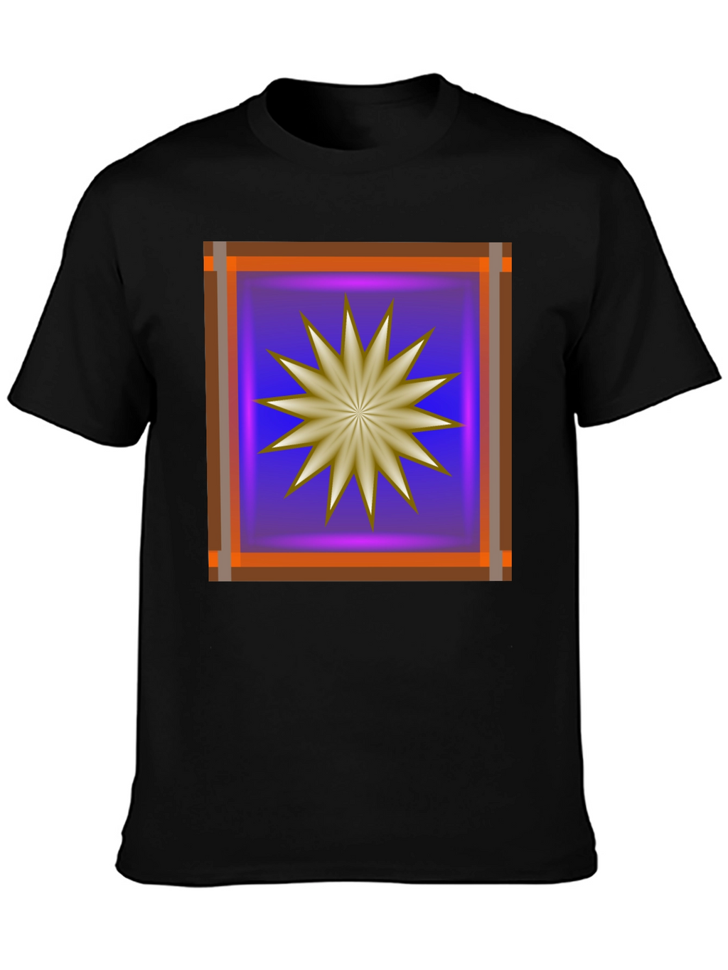 Abstract Starburst Graphic T-Shirt