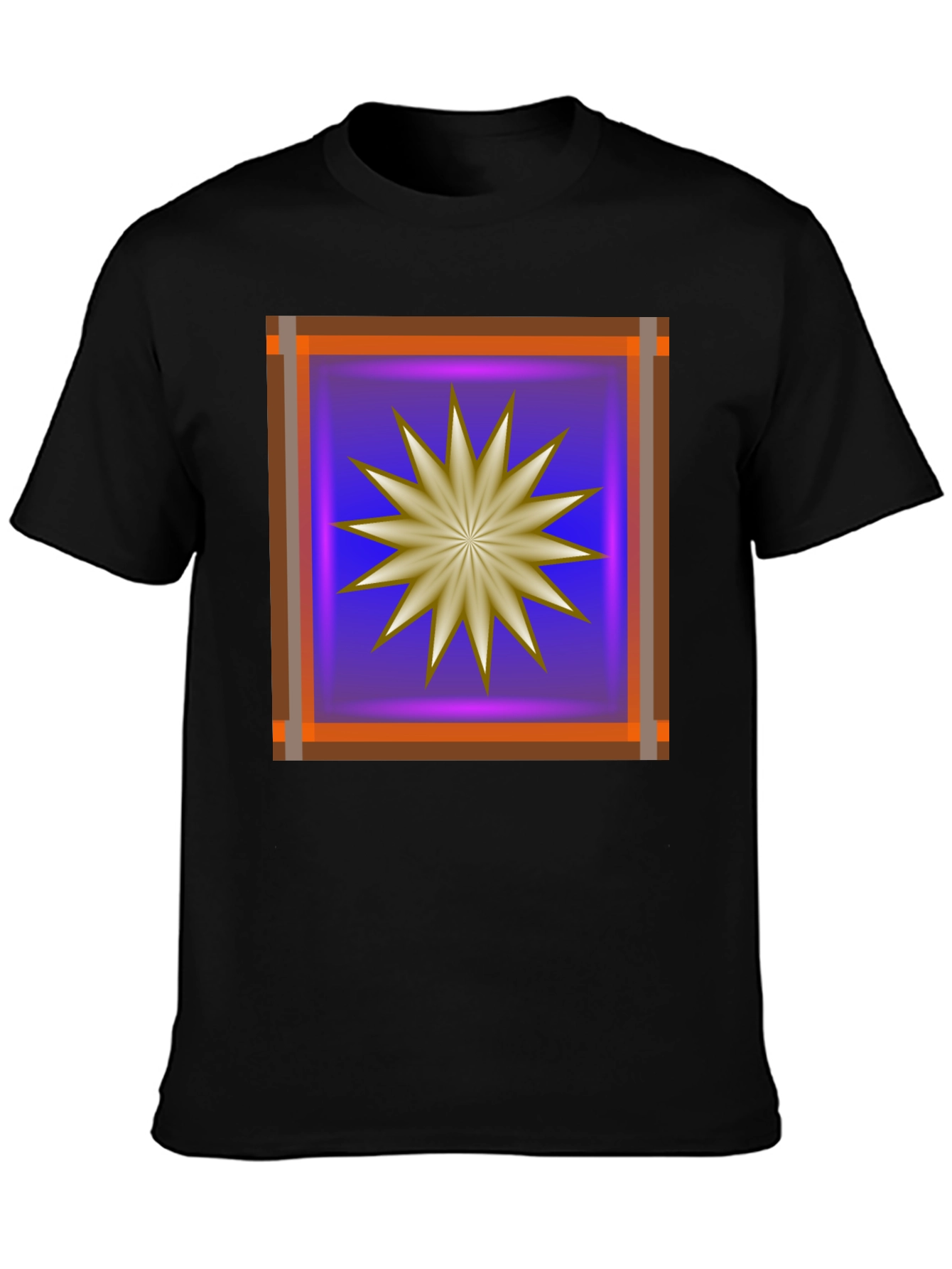 Abstract Starburst Graphic T-Shirt