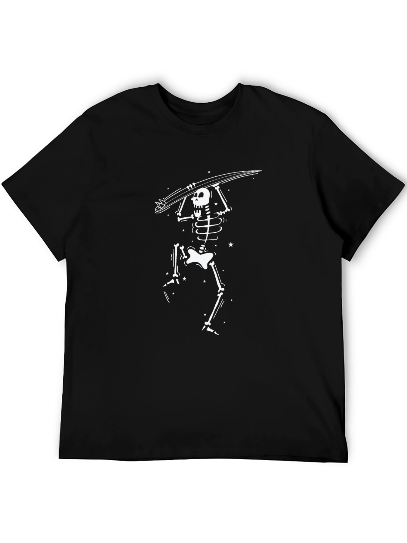 Skeleton Surfer Graphic T-Shirt