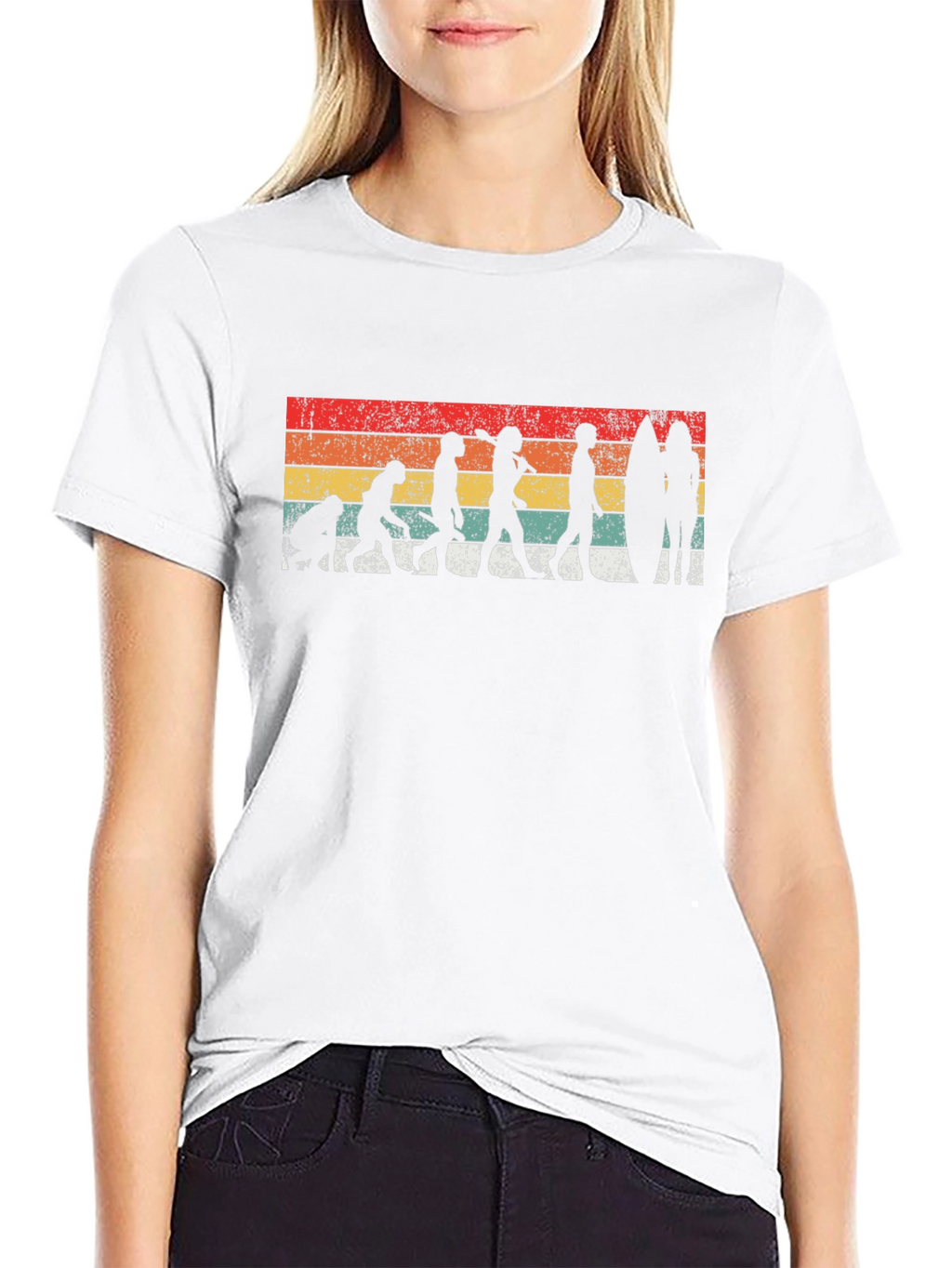 Surfing Evolution Graphic Tee