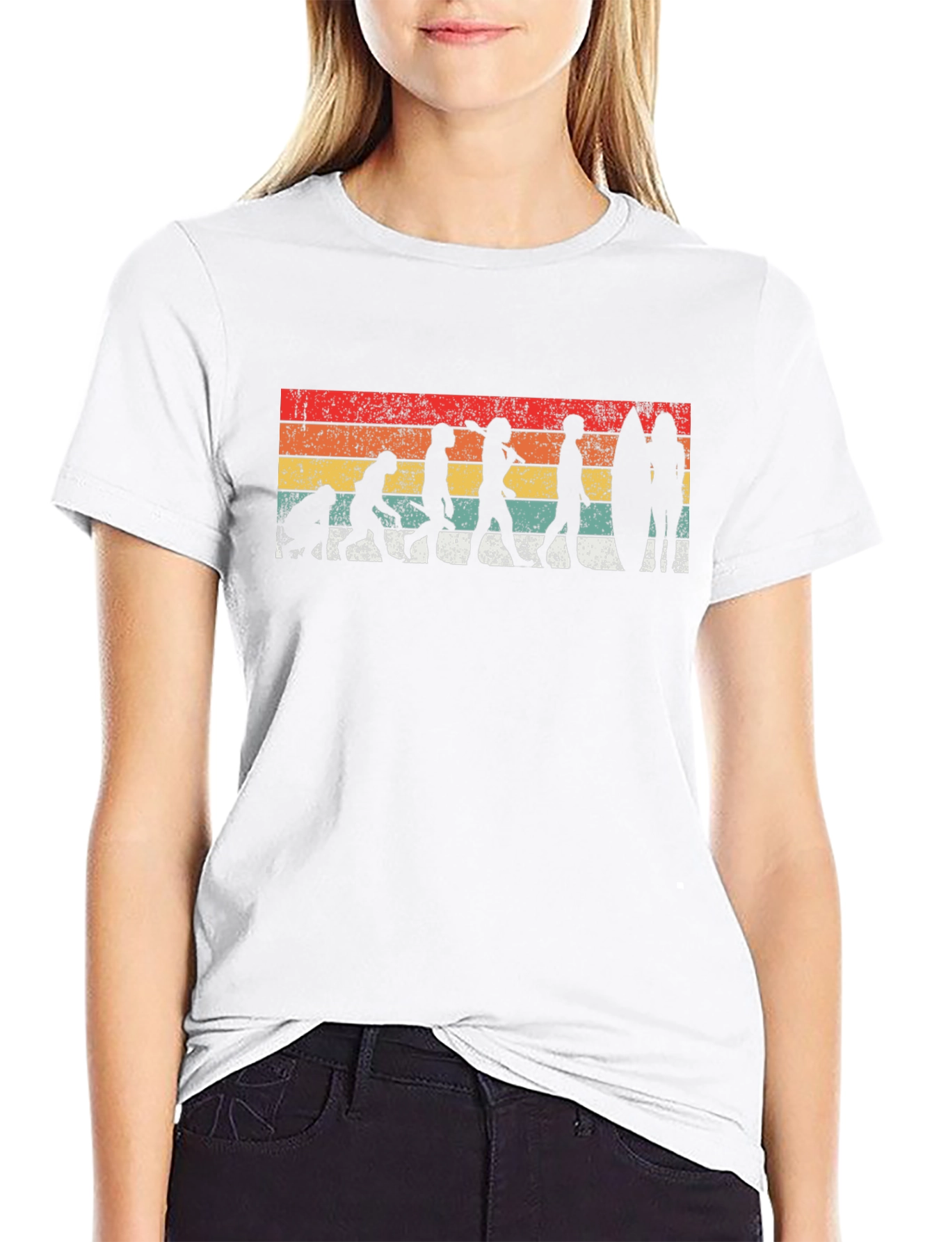 Surfing Evolution Graphic Tee