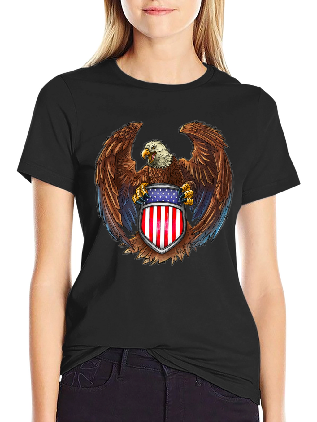 American Eagle Graphic Tee - Patriotic Pride