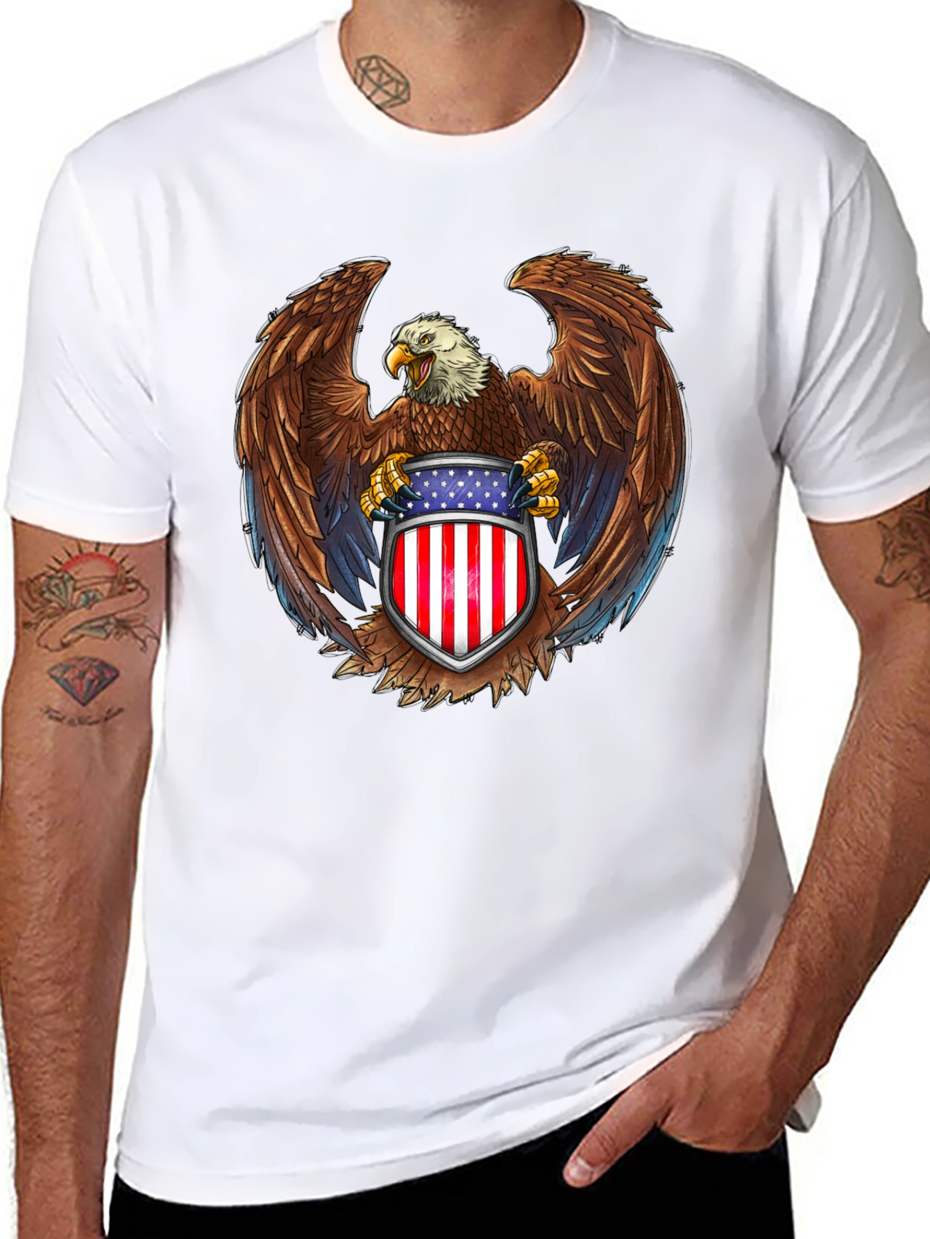 American Eagle Graphic Tee - Patriotic Pride