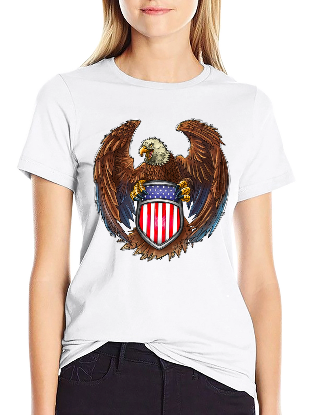 American Eagle Graphic Tee - Patriotic Pride