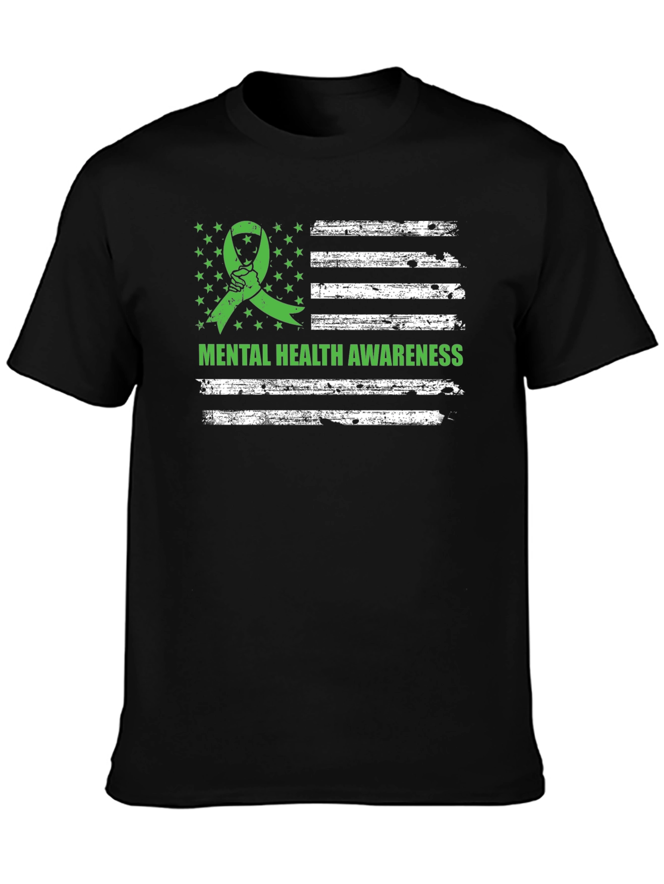 Mental Health Awareness Flag Graphic T-Shirt