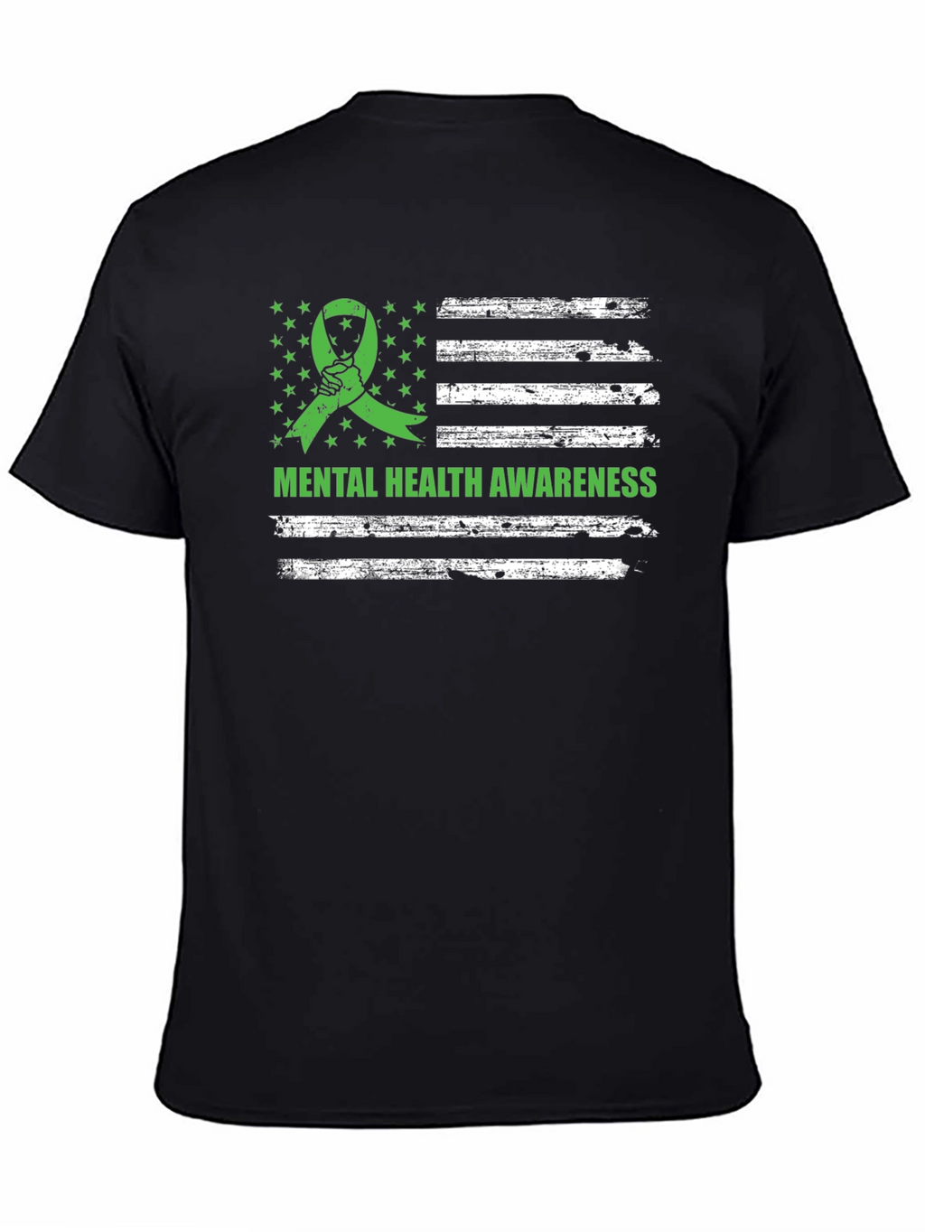 Mental Health Awareness Flag Graphic T-Shirt