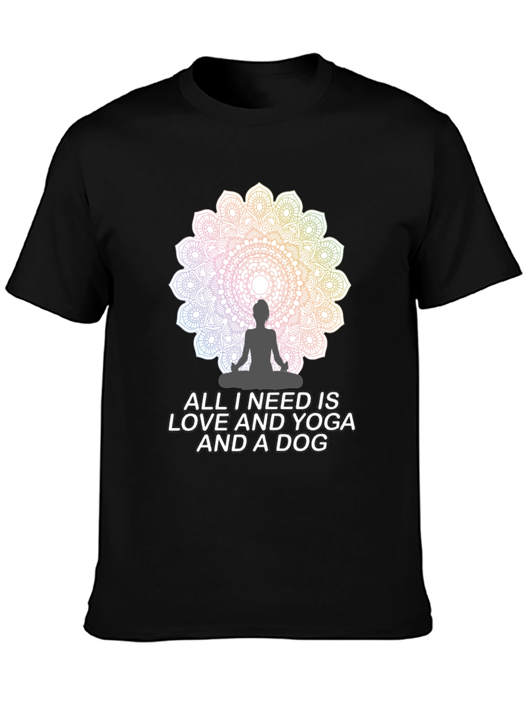 Love Yoga and Dog T-Shirt