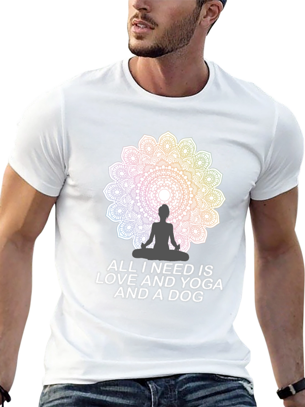 Love Yoga and Dog T-Shirt