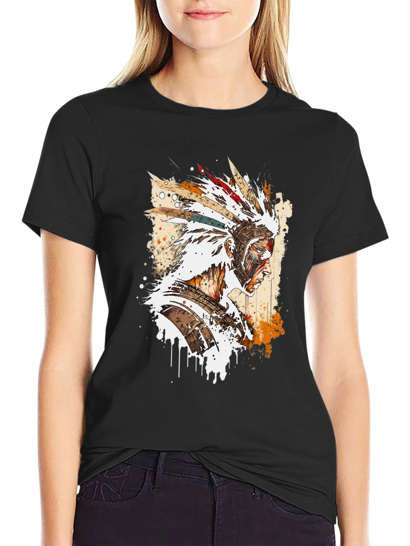 Native American Headdress T-Shirt - Graphic Tee