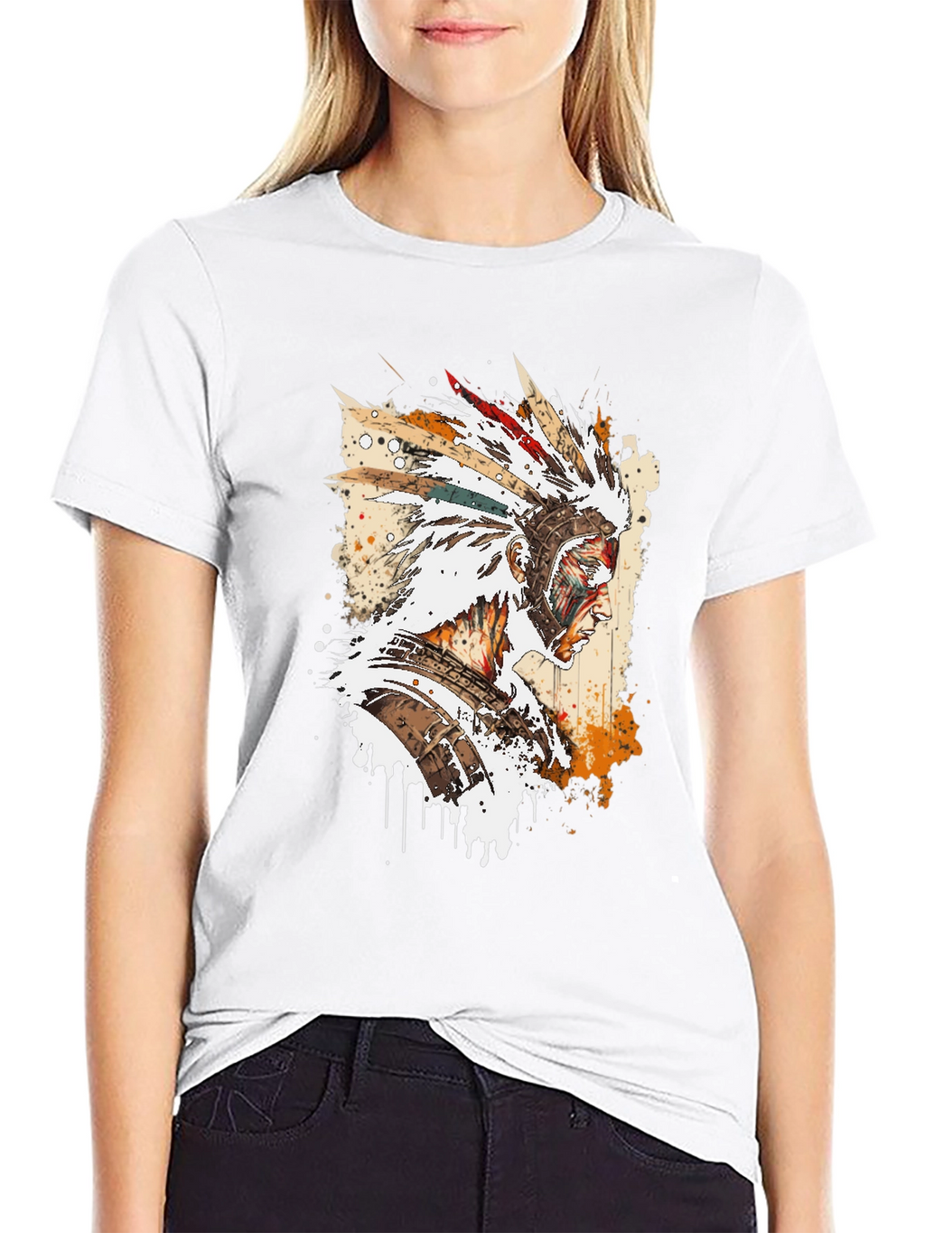 Native American Headdress T-Shirt - Graphic Tee