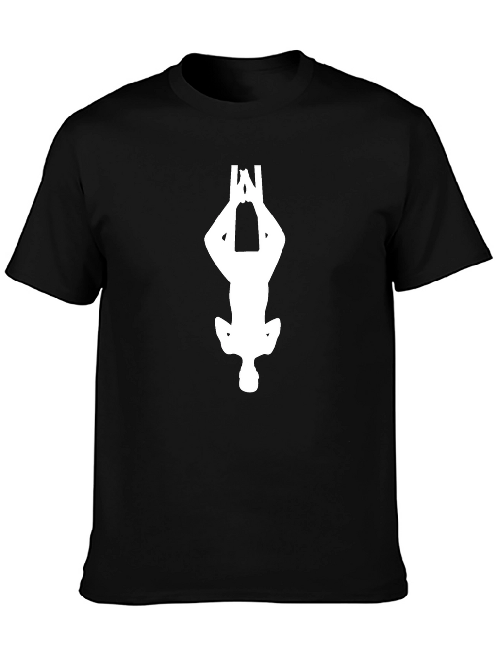 Upside Down Figure Black Tee