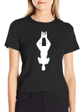 Upside Down Figure Black Tee