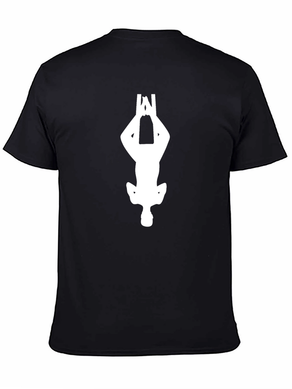 Upside Down Figure Black Tee