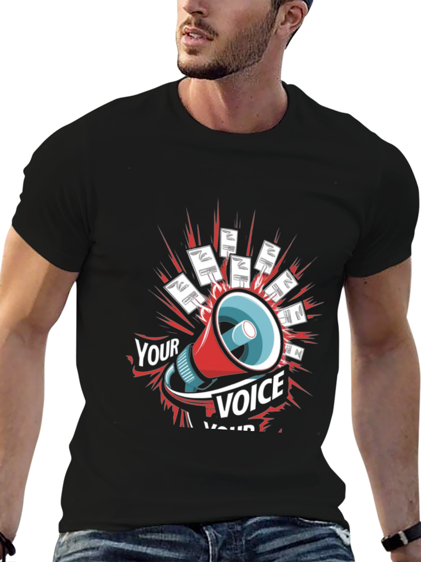 Your Voice T-Shirt Protest Shout Loud