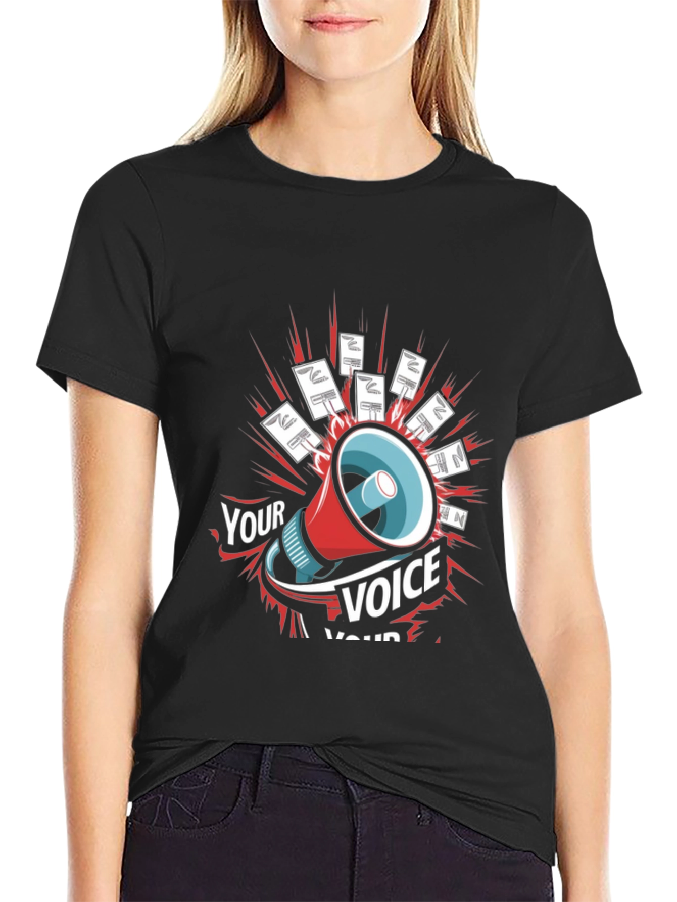 Your Voice T-Shirt Protest Shout Loud