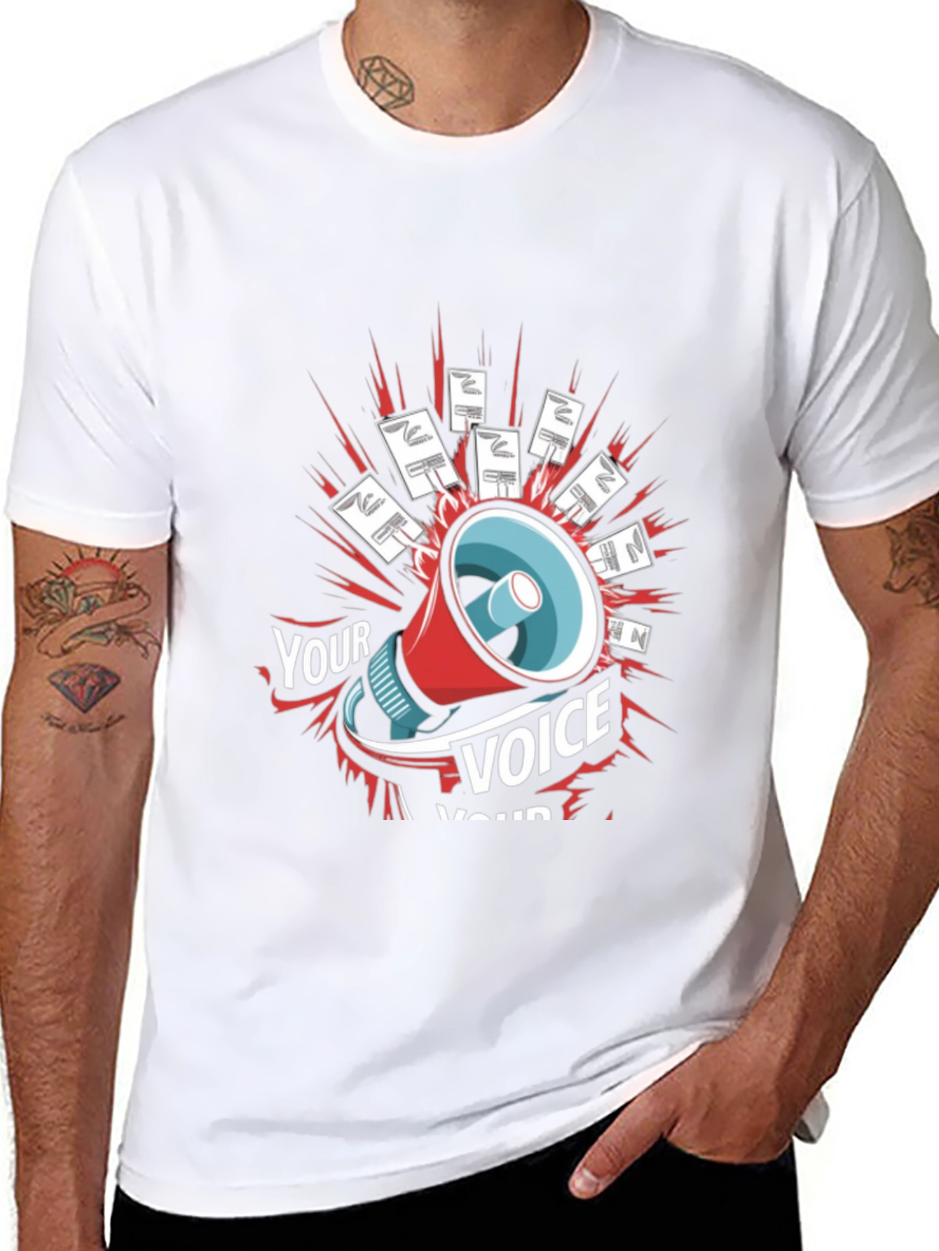 Your Voice T-Shirt Protest Shout Loud