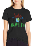 Solo Traveler Graphic Tee - Adventure Ready!