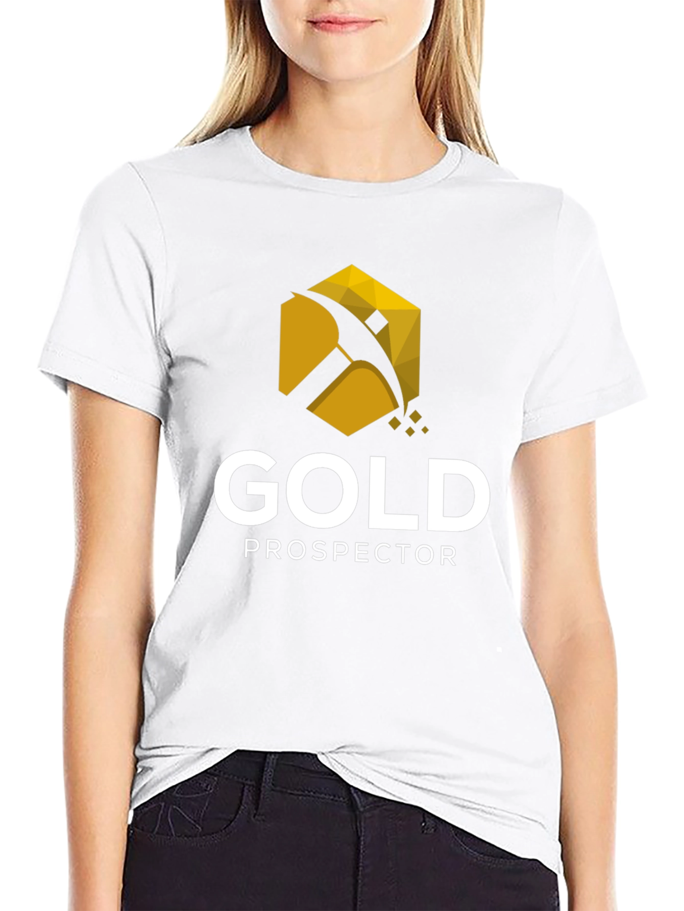 Gold Prospector Graphic Tee - Black Cotton
