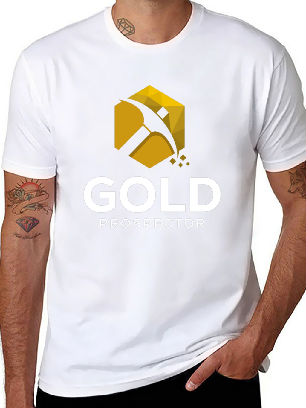 Gold Prospector Graphic Tee - Black Cotton