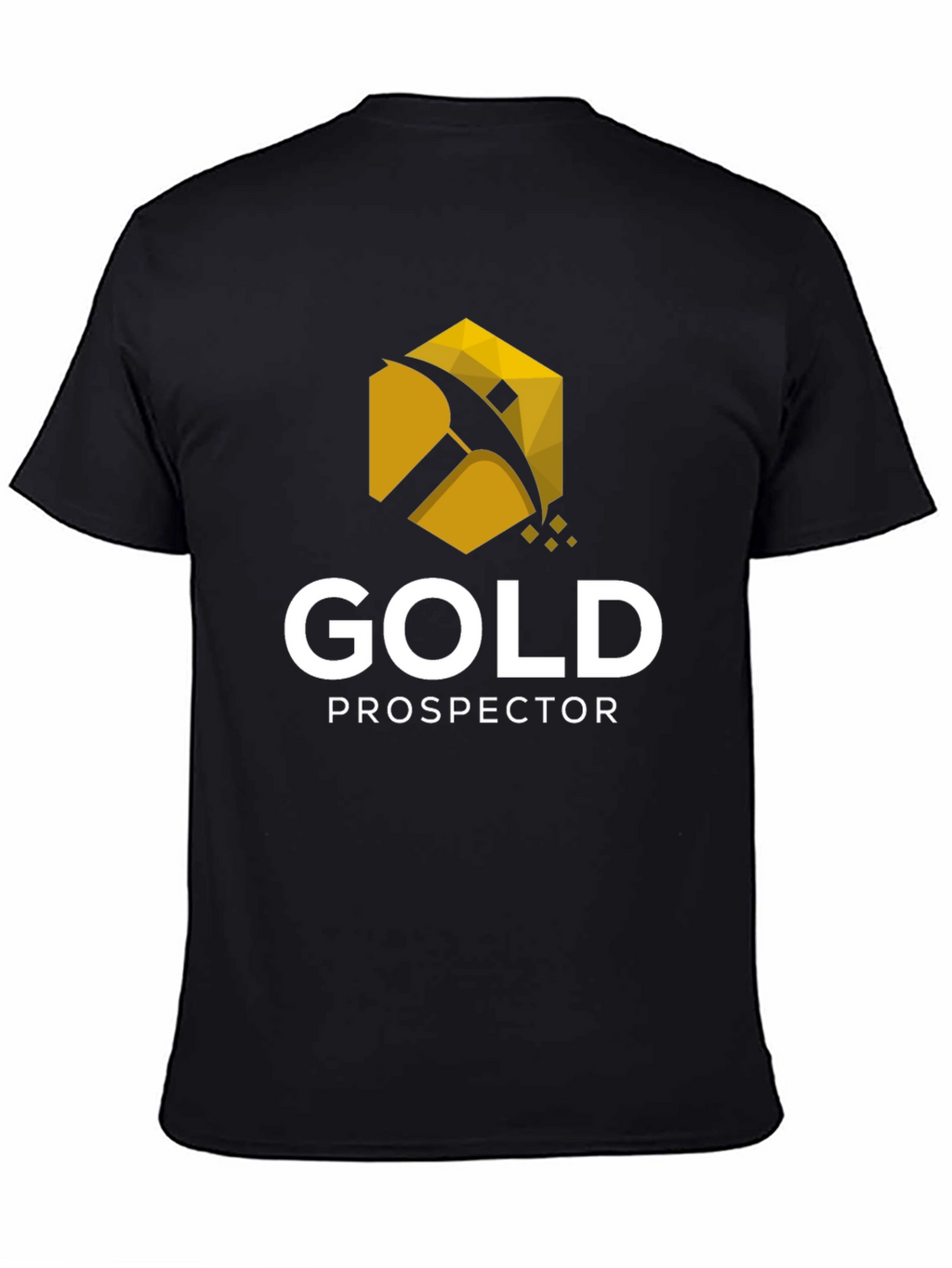 Gold Prospector Graphic Tee - Black Cotton