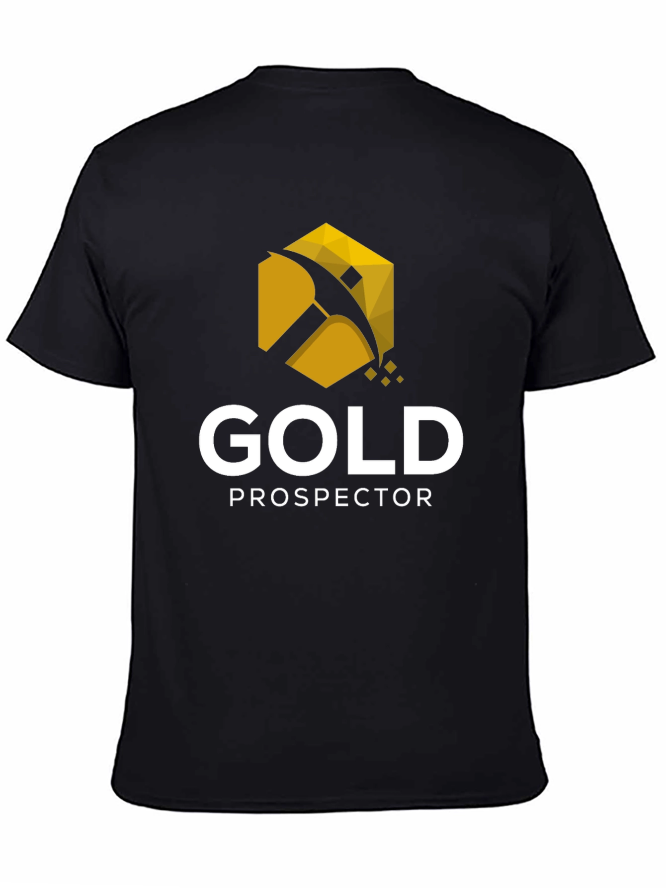 Gold Prospector Graphic Tee - Black Cotton