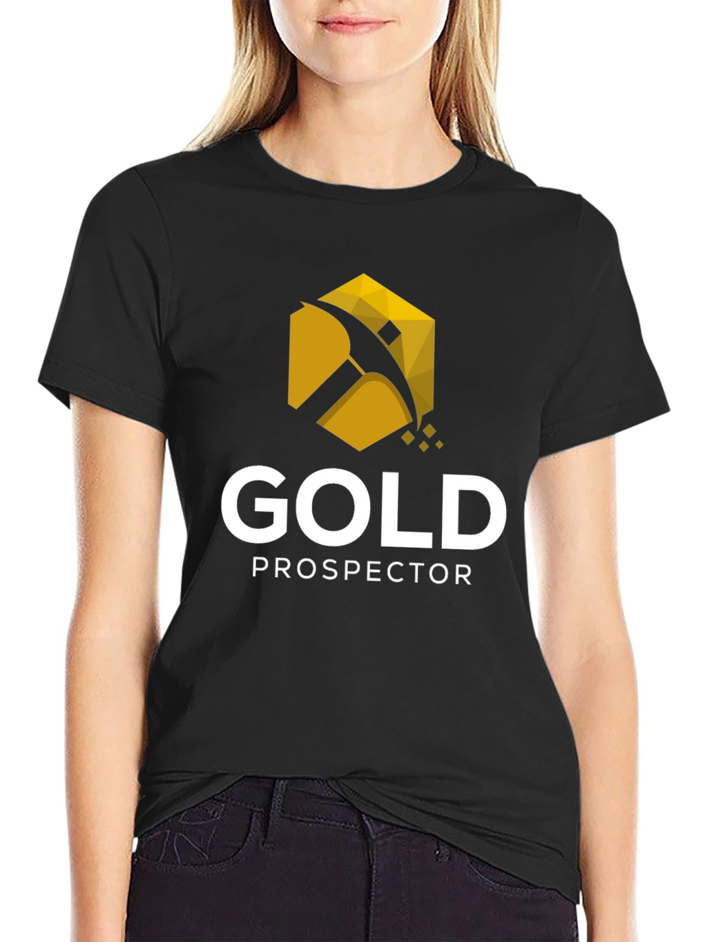 Gold Prospector Graphic Tee - Black Cotton